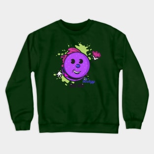 Pop Art for Kids | Bergy | Purple Crewneck Sweatshirt